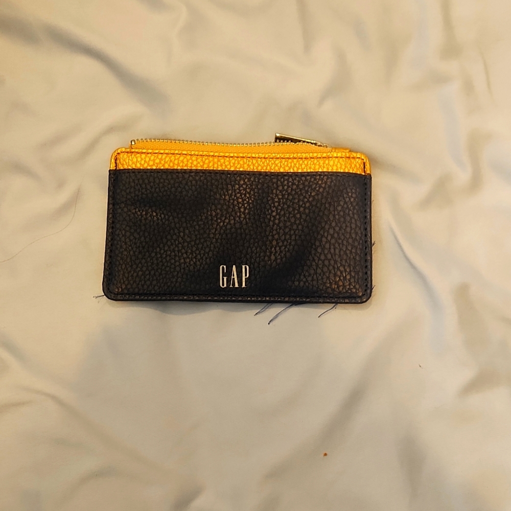 Navy and gold blue change/ ID purse from Gap